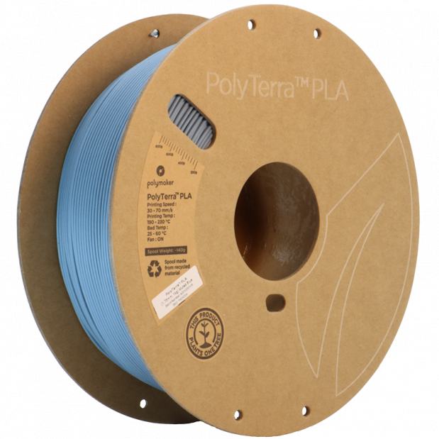 PolyTerra PLA Muted Blue (Blau) - 1.75mm - 1 kg