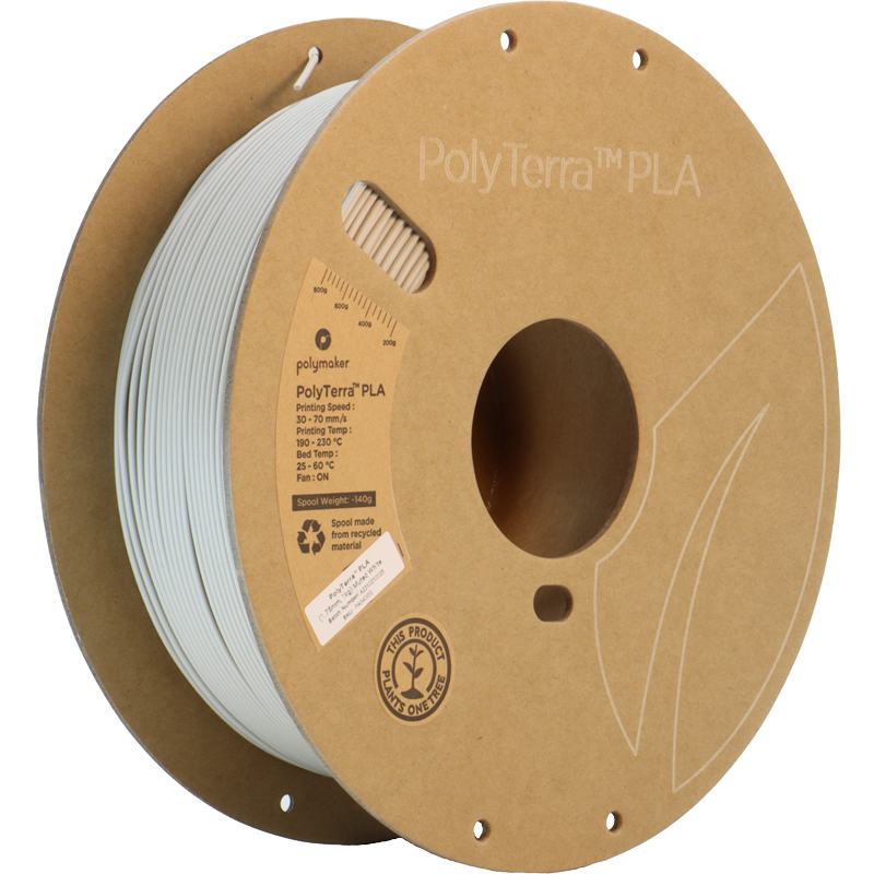 PolyTerra PLA Muted White (Weiß) - 1.75mm - 1 kg