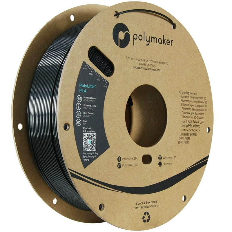 Polylite Silk PLA Schwarz - 1.75mm - 1 kg