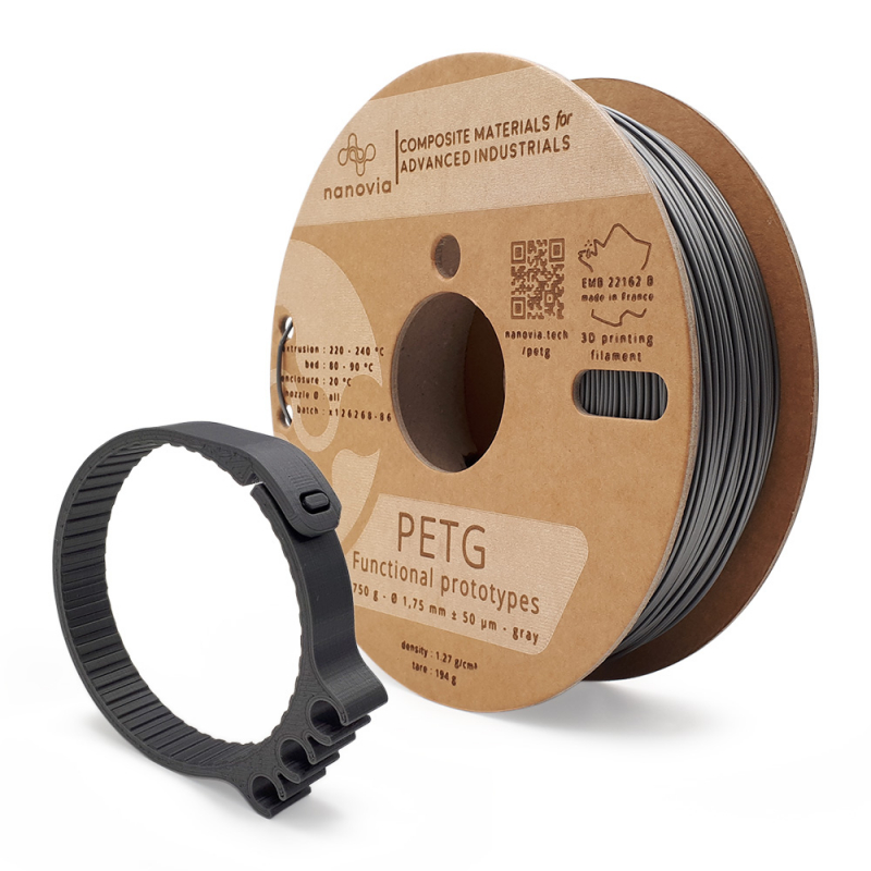 Filament PETG Grau Nanovia