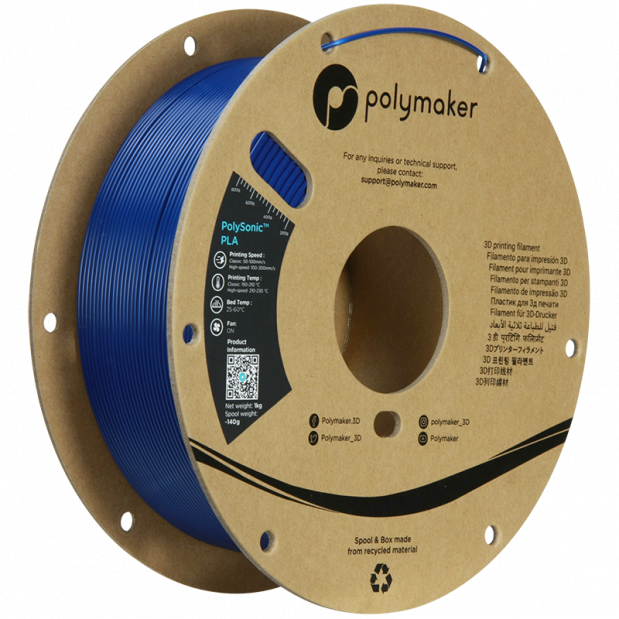 PolySonic PLA (High Speed) Blau - 1.75mm - 1 kg