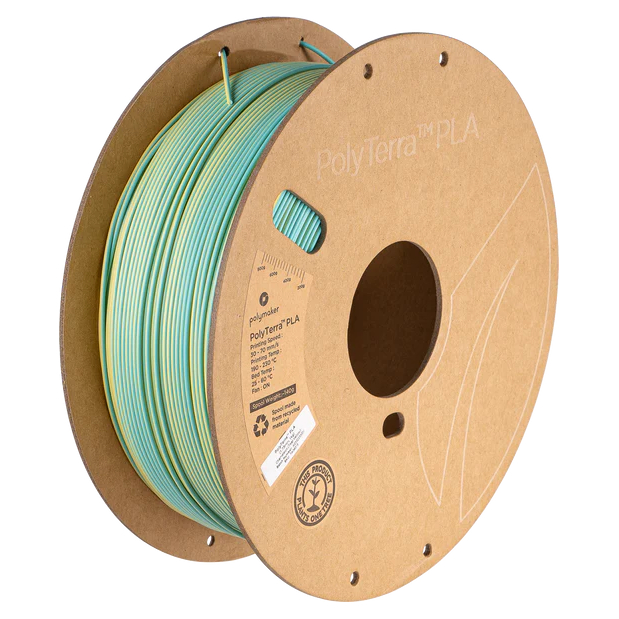 PolyTerra PLA Dual Teal Gelb (Chameleon) - 1.75mm - 1 kg