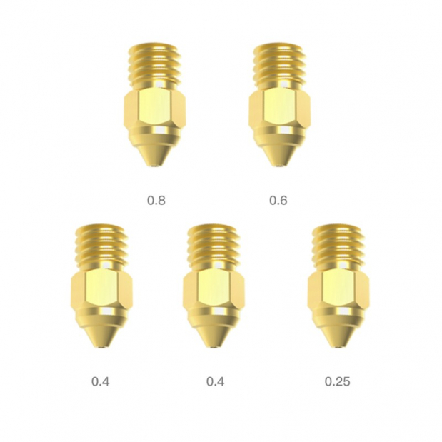 Messingdüsen Creality MK-ST (5 Stück)