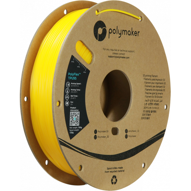 PolyFlex TPU-95A Gelb - 1.75mm - 750 g