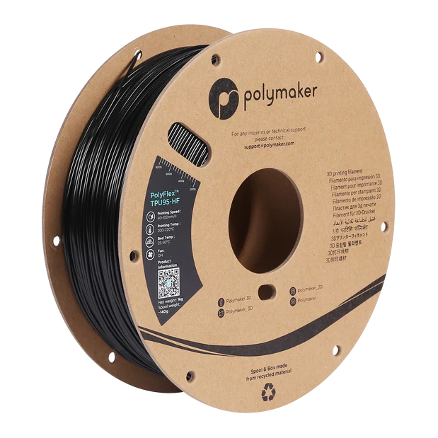 PolyFlex TPU-95A High Speed Schwarz - 1.75mm - 750 g