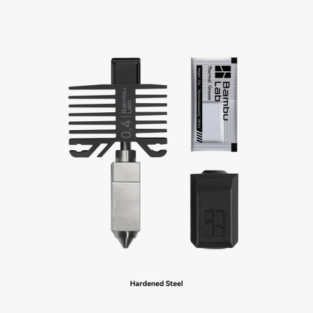 Hotend mit Düse aus gehärtetem Stahl 0.4mm für Bambu Lab Serie X1 / P1