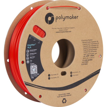 PolyMax Tough PLA Rot - 1.75mm - 750 g