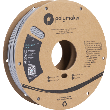 PolyMax Tough PLA Grau - 1.75mm - 750 g