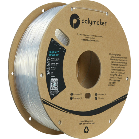 PolyFlex TPU-95A High Speed Durchscheinend (Clear) - 1.75mm - 1 kg