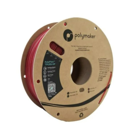 PolyFlex TPU-95A High Speed Transluzentes Rot - 1.75mm - 1 kg