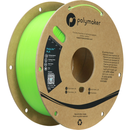 PolyLite PLA Luminous Grün - 1.75mm - 1 kg