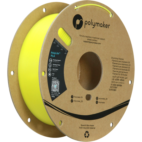 PolyLite PLA Luminous Gelb - 1.75mm - 1 kg